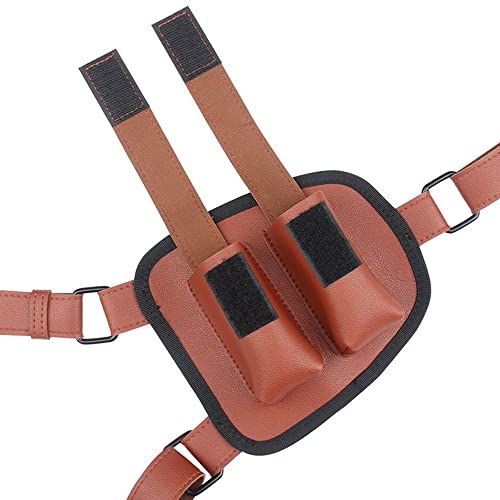 Shoulder Holster, Adjustable Gun Harness Holster With Double Magzine Pouches Pu Leather Gun Holster For Right Hand Brown #TOP7
