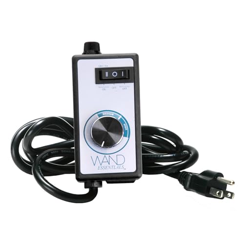 Wand Essentials Variable Speed Controller for Wand Massagers for Men, Women & Couples, Adjustable Dial Control, Extends Cord Length, Easy Plug-and-Play Setup, Belt Clip for Hands-Free Use