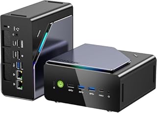 Mini PC da gioco GMKtec AMD Ryzen 7 H 255 (8745HS aggiornato) 32 GB DDR5 1 TB SSD, computer desktop 3XM.2 2280 espansione, Oculink, doppia NIC 2.5G, HDMI 2.1, USB4 K12