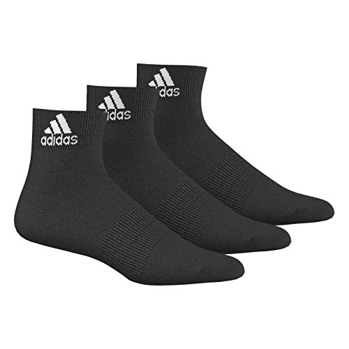 adidas per Ankle T 3Pp Calcetines, Unisex, Negro/Blanco, 47-50