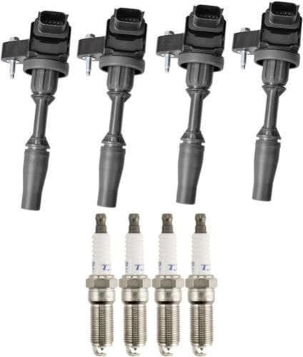 Kit de 4 bobinas de encendido y bujías de iridio 1208114 compatibles con modelos de vehículos automotrices Envision 2016 2020 para número de pieza 1208114