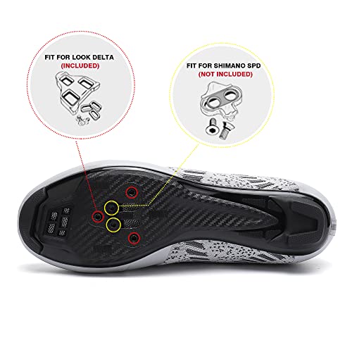 Image of Unisex Road Bike Cycling Shoes Compatible with Peloton Shimano SPD Bike Riding Shoes for Men Women, 3 Straps, Pre-Installed Delta Cleats for Indoor Outdoor Cycling Biking