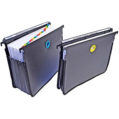 Ultimate Office MagniFile High-Capacity Hanging File Folders, 5" Expanding Files With Silicone Rubber Gussets and Sewn Nylon Edges (Set of 2) Cover