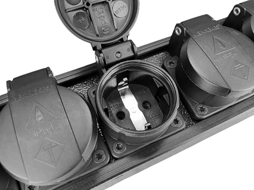 Répartiteur d'alimentation powerCON TRUE1 bloc 6 prises Schuko CPPSF6RD-TT