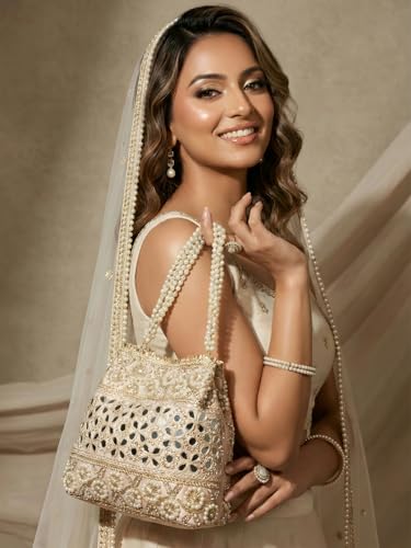 Image of Adiva Potli Handbags For Women | Potli Bags For Ladies For Wedding | Potli Bags For Women | Wedding Bags For Woman | Batwa Potlis Hand Bag | Designer Potli Bag For Ladies For Marriage