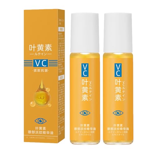 2 pezzi di crema per occhi di luteina, olio essenziale anti-rughe, migliorare le rughe, olio di essenza per occhi di luteina & Vc, cerchi scuri, cura degli occhi adatto per tutte le pelli