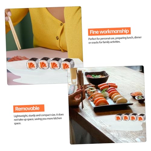 Plato para sushi acrílico con diseño bote 39x19x5cm miniatura 3