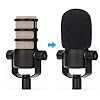 YOUSHARES Rode PodMic Pop Filter - Mic Windscreen Foam Wind Cover for Rode PodMic Podcasting Microphone to Blocks Out Plosives (2 packs) #1