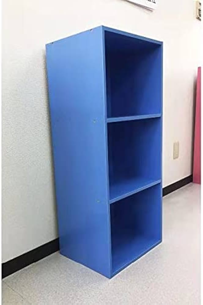 Amazon|カラーボックス 収納ボックス 3段 カラー 3個セット (ブルー Amazon|カラーボックス 収納ボックス 3段 カラー 3個セット (ブルー