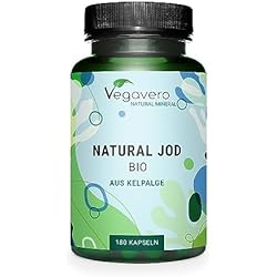 Yodora Para Bebés Yodo Natural Vegavero® | Dosis Óptima: 150 µg | Sin Aditivos | Alga Kelp BIO (PureSea®) | Tiroides + Drenaje + Metabolismo* | 180 Cápsulas (6 meses) | Hipotiroidismo, Thyroid Energy