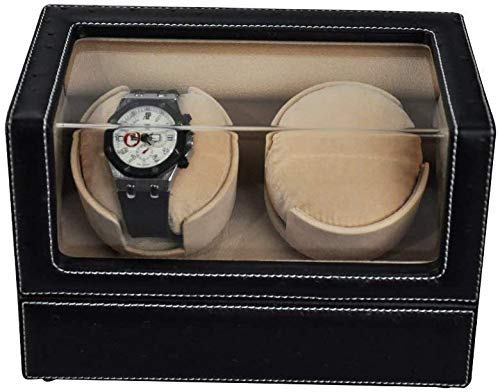Automatic watch winder box doble expositor para relojes automáticos en negro