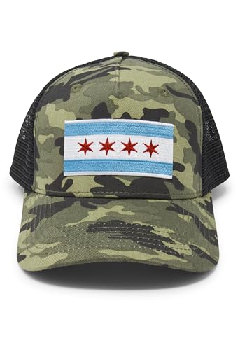 Image of International Tie City Hat for Men and Women, Adjustable Snapback Trucker Baseball Cap with Embroidered Patch
