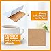 100 Pcs Cork Coasters Bulk,4