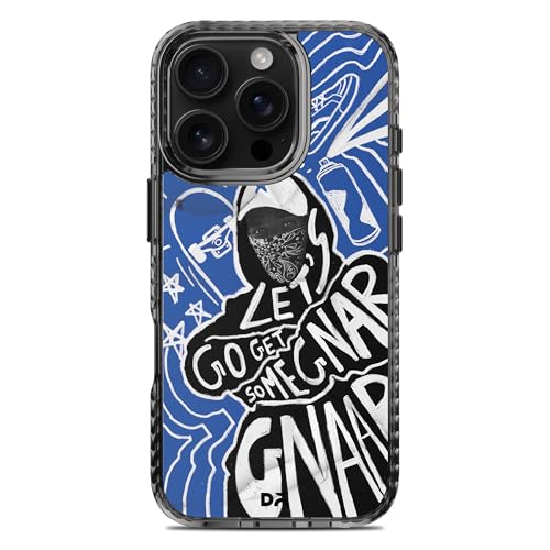 Image of DailyObjects Gnarcotic Stride 2.0 Magnetic Case Cover Compatible with iPhone 16 Pro | Wireless Charging Slim Back Cover | 2 Layer Edge Protection & Shockproof