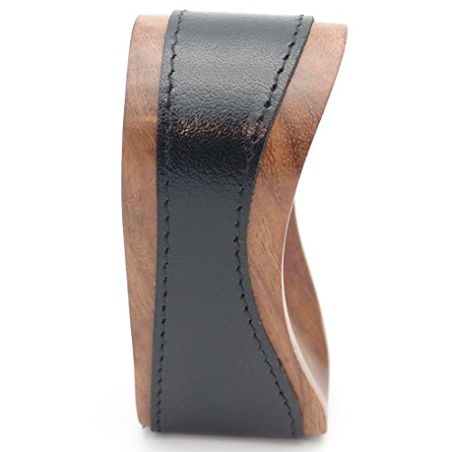 Tobacco Pipe Stand - Authentic Full Grade Buffalo Hide Leather Pipe Stand - Black #TOP5