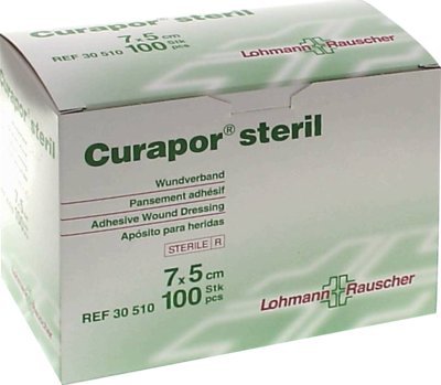 Preisvergleich Produktbild CURAPOR Wundverband steril chirurgisch 5x7 cm 100 St