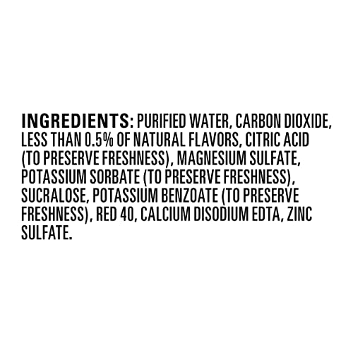 Splash Fizz, Raspberry Blackberry Flavored Sparkling Water, Zero Sugar, With Electrolytes, 20 Fl Oz, 12 Pack #TOP5