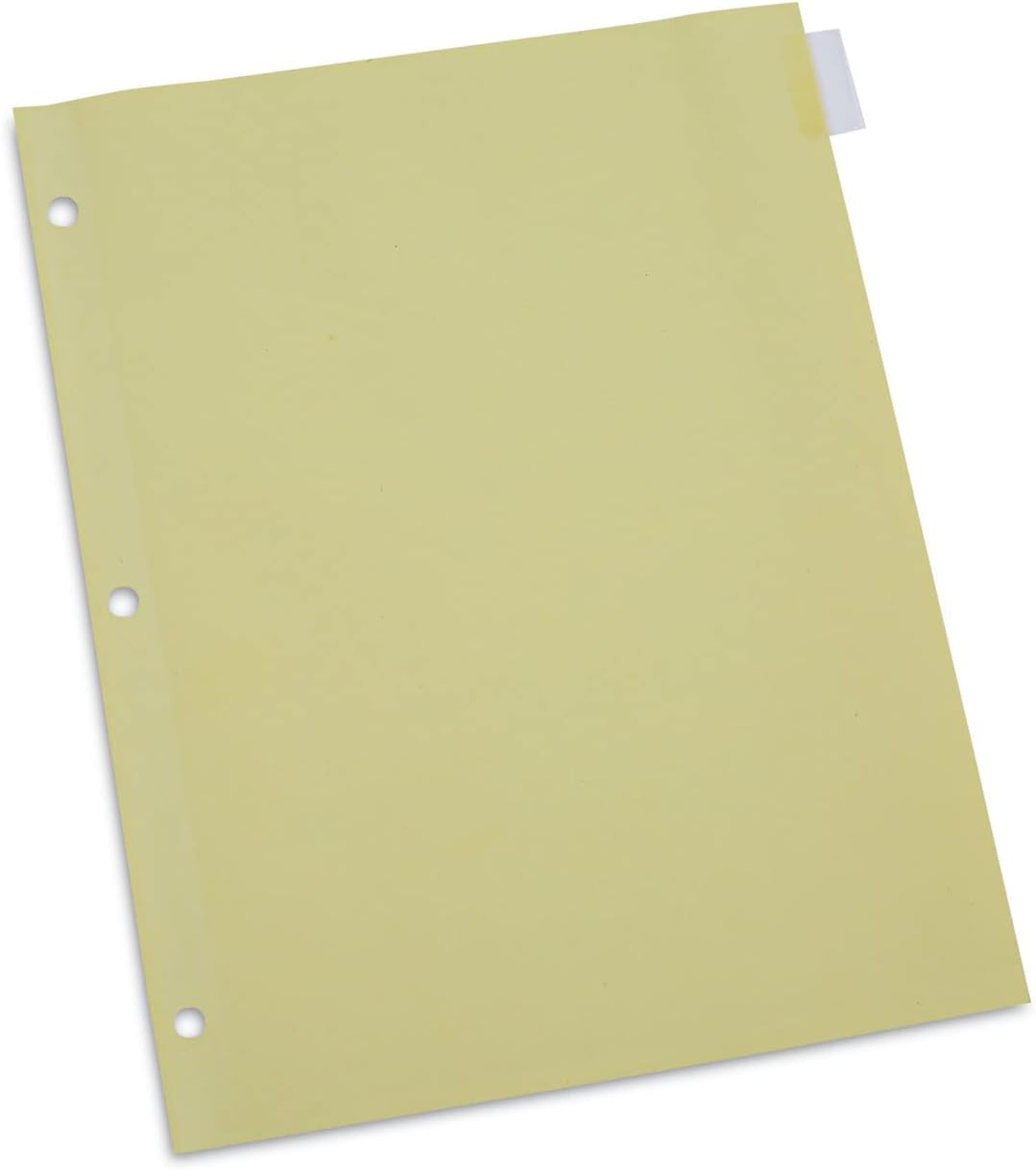 Insertable Tab Index, 8-Tab, 11 x 8.5, Buff, Clear Tabs, 24 Sets