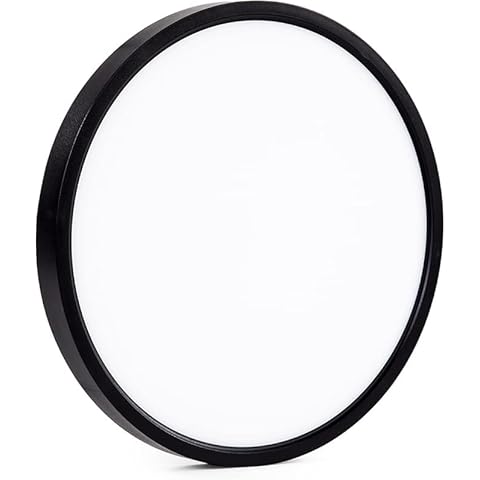 ocioc Ceiling Fan Light kit Compatible with F1 22inch 32inch Fans Three Color Temperature in one Black Cover