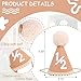 SYESQL Baby Half Birthday Cone Hat - Baby 1/2 Birthday Hat, Six Months Party Hat Outfit, Half Way to One Party Supplies (1/2 Cone Hat Brown)