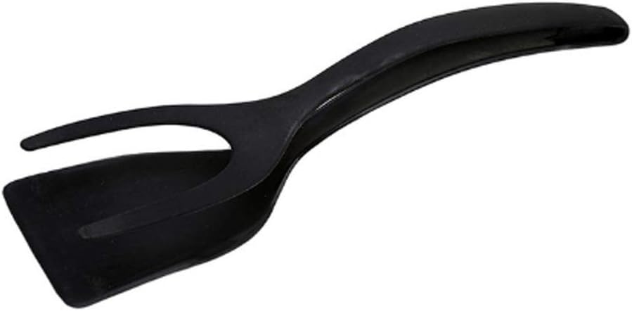 2-in-1 Non-stick Omelette Pancake Toast Tongs and Flip Spatula Kitchen Utensils Cooking Tools Kitchen Accessories (Color : B)