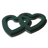 Schreiber Deko 2X Oasis® Ecobase Herz incl. Sauger offen 40x58x5.5cm