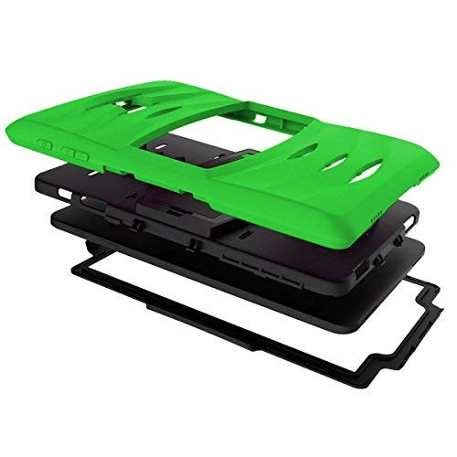 Kiq Galaxy Tab A 8.0 2015 T350 Case, Full-Body Shockproof Military Heavy Duty Case Cover Screen Protector Stand Samsung Galaxy Tab A 8.0 Sm-T350 Sm-T355 (2015) (Armor Green) #TOP4