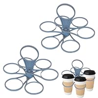Becherhalter Festival,2er-Pack Super Carry GeträNkehalter FüR 6 Becher | Kaffee, Softdrinks, Pints, Bier Zum Mitnehmen | Robust Und Wiederverwendbar FüR Festivals, Sportveranstaltungen Und Konzerte