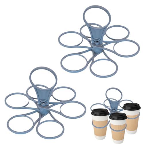 Becherhalter Festival,2er-Pack Super Carry GeträNkehalter FüR 6 Becher | Kaffee, Softdrinks, Pints, Bier Zum Mitnehmen | Robust Und Wiederverwendbar FüR Festivals, Sportveranstaltungen Und Konzerte