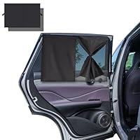 2 Pezzi Tendine Parasole Auto Bambini con Ventosa, 66,5x47cm Tenda per Auto Finestra Laterale, Rimovibili Tendine Auto, Tendina Parasole Auto per Il Campeggio, I Viaggi e I Bambini che Dormono