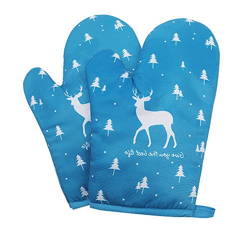Gants en coton épais pour four à micro-ondes lavables et anti-chaleur