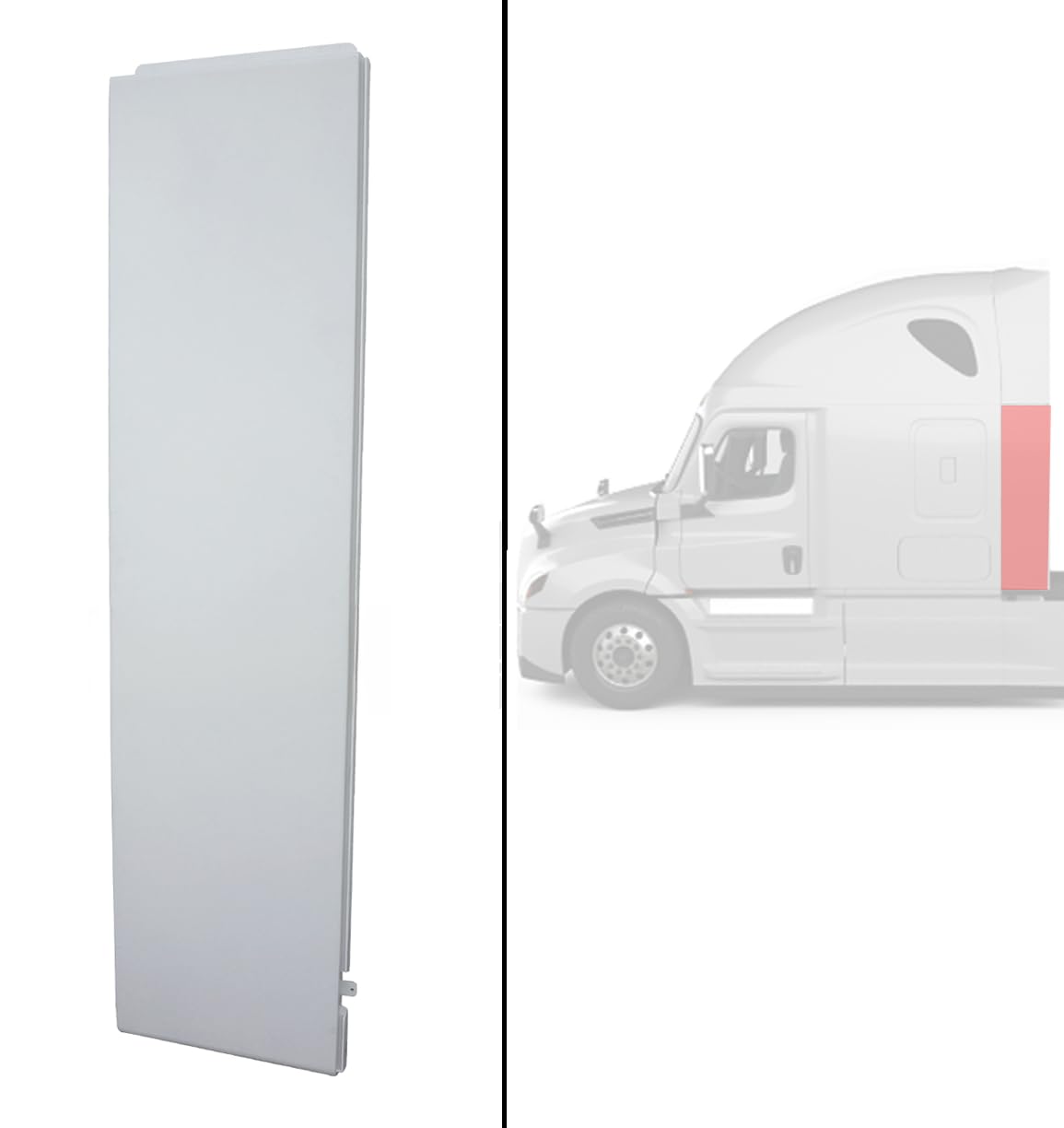 Freightliner Cascadia 2008-2024 Semi Truck Behind Cab Cabin Fairing Extension Lower Left