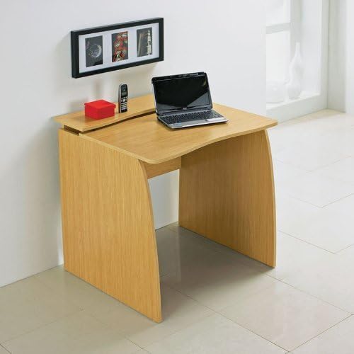 PC or Laptop Computer Desk Table Oak Finish : Amazon.co.uk: Home & Kitchen