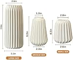 Vases en céramique blanche -Let de 3 Vase de fleurs pour décoration maison moderne,Nordic Minimalism Style pour mariage Chambre à coucher Bureau Entrée Salon & Décorations de table de décoration d'étagère de salle de bains