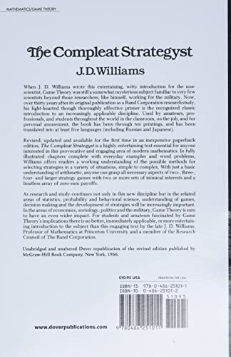 The Compleat Strategyst: Being a Primer on the Theory of Games of Strategy: Being a Primer on the Th