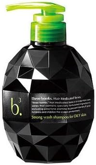 Three Bombs Scalp Care Shampoo Strong Wash Shampoo For Oily Skin 450Ml by Japan Gateway
