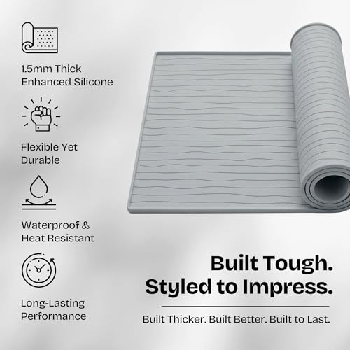 Image of 2 PC Washer and Dryer Top Cover Protectors 25 inch x 25 inch, Laundry Machine Dust Guards (Moonstone (Light Grey))