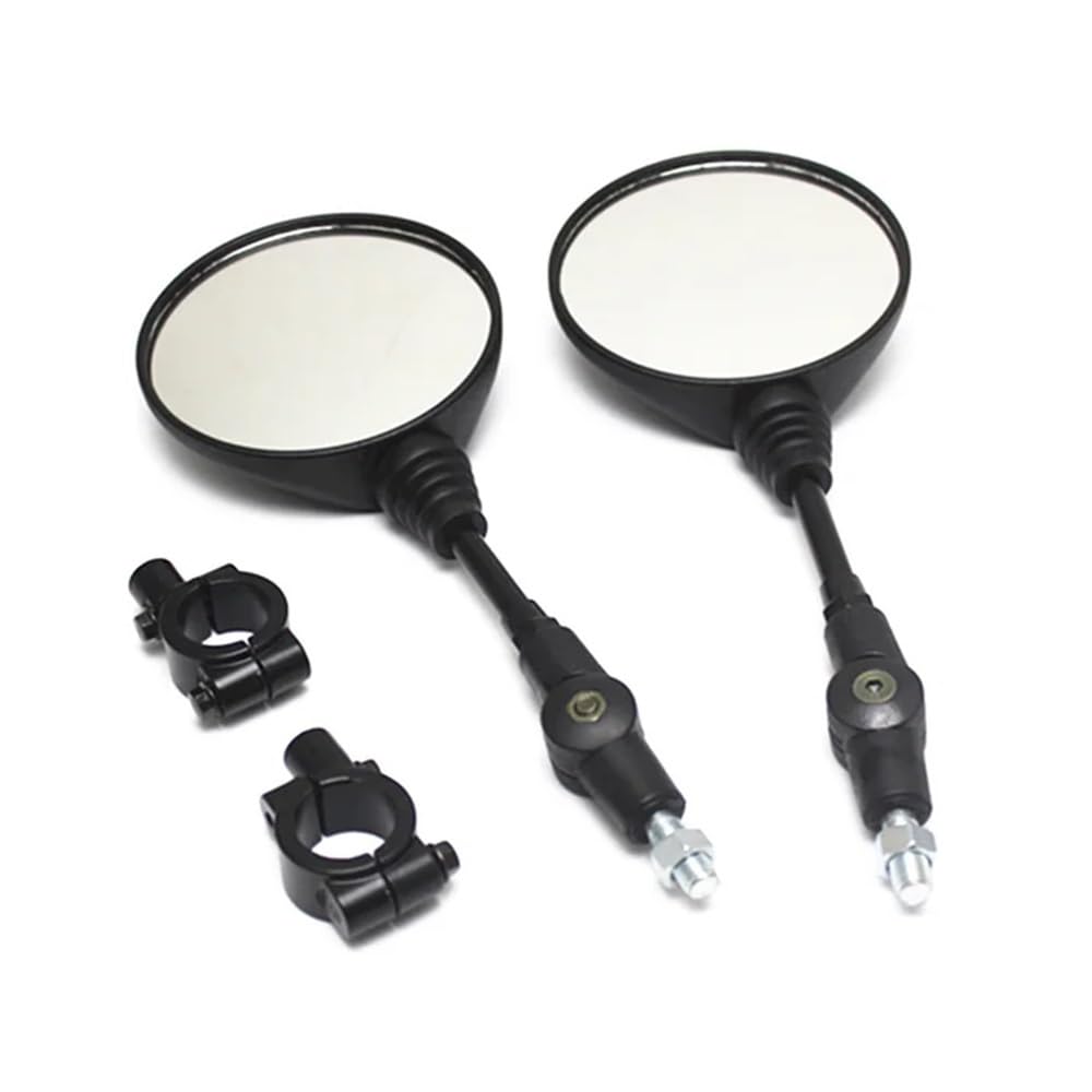 pour Ho&NDA pour Suz&uki pour Kawa&saki Moto Scooter Guidon Pliable Forme Ronde Rétroviseur Latéral Base Modifiée Rétroviseur Moto