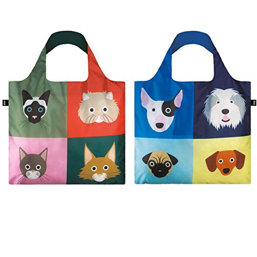 LOQI LOQI Smart Travel Pocket - Cat & Dog Bags reishengseltas, 50 cm, Cat & Dog
