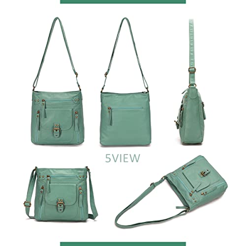 KL928 Crossbody Bags for Women Shoulder Purses and Handbags, Green - Thumbnail 5