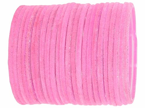 Image of NMII Glass Velvet Bangles Set For Women and Girls | Plain Glass Bangles | Velvet Chudi | Simple Bangles For Women | Stylish Glass Bangles- Set of 24