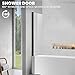 Frameless Tub Shower Door, Clear Tempered Glass Bathroom Shower Door 30