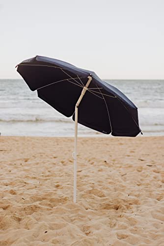 PICNIC TIME 5.5 Ft Portable Beach Umbrella, Lightweight UV Protection Sunshade with Tilt Pole & Carry Bag, Outdoor Canopy Umbrella for Beach, Sand, Pool, Patio, Camping, Travel, or Backyard Shade, (Navy Blue) - Image 4