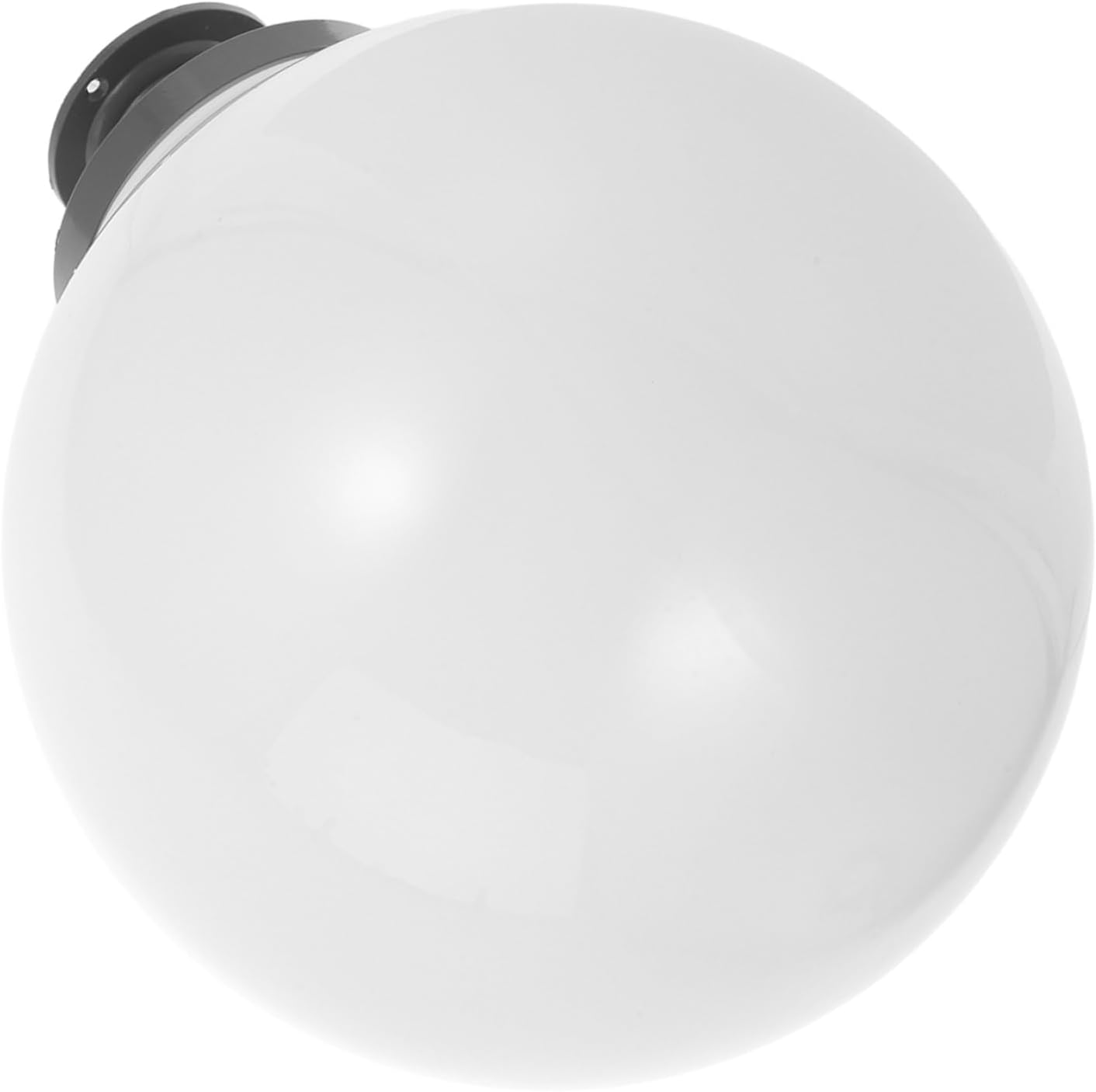 SUPVOX Acrylic Globe Light Fixture for Outdoor Posts 30CM Decorative White Lamp Shade with Base Stand for Garden Walkways and Landscape Lighting