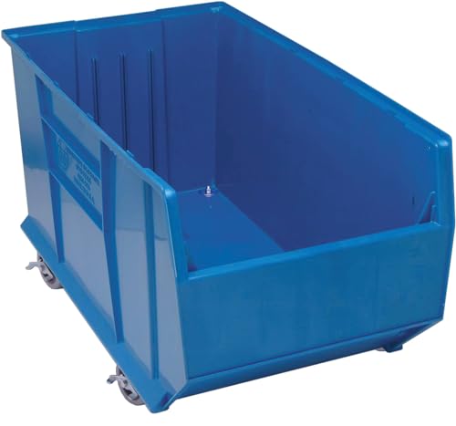 Image of FSE 373-QUS996MOBBL Hulk 36 inch Container, Mobile, 35-7 /8 inchL x 19-7 /8 inchW x 20-1 /2 inchH, high Impact Stackable, autoclavable up to 250F, Blue