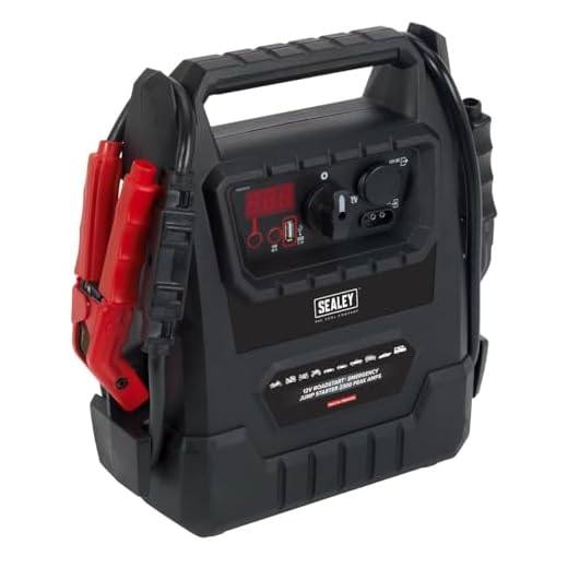 Sealey PBI2212GS 2300A 12V RoadStart Emergency Jump Starter-DEKRA Approved, Black, 12 V
