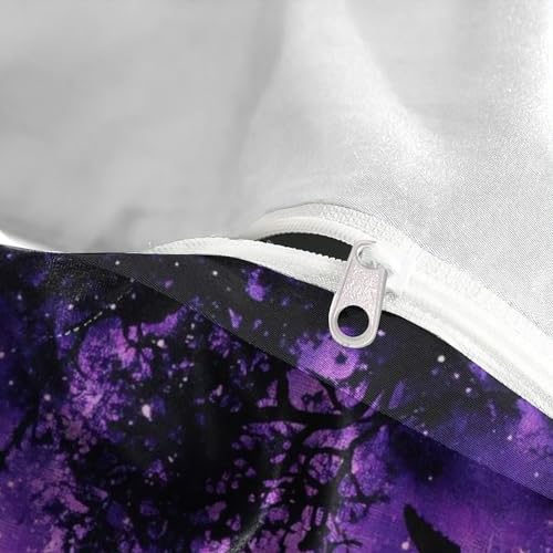 Housse de couette 3D chat violette microfibre lit simple 140x200 - 8