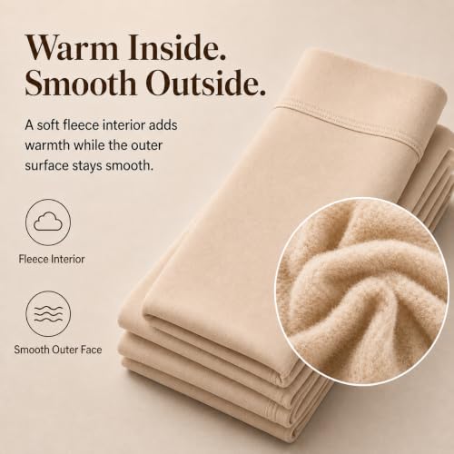 Image of DancMolly Plus Size Fleece Lined Tights Winter Warm Womens Tights, High Waisted Opaque Pantyhose