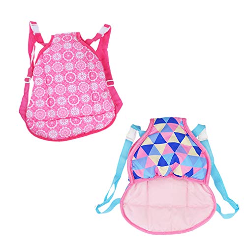 Toyvian 2 Unidades Alça De Boneca Porta Boneca De Boneca Sacos Portáteis De Boneca Mochila De Boneca