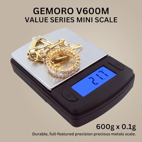 Báscula portátil digital GemOro Platinum V600M 600g x 0.1g miniatura 2